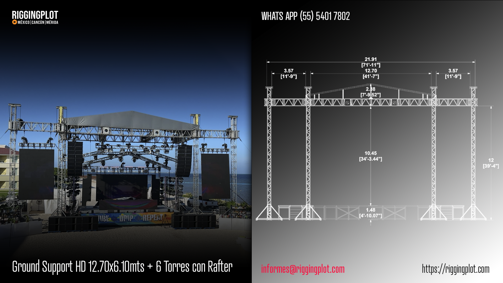ficha técnica ground support hd riggingplot MÉRIDA